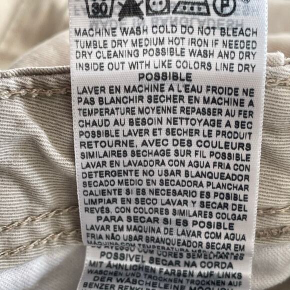 Levis Shorts Mens 38 Khaki Cargo Snap Pocket 100% Cotton 11" Inseam - Picture 9 of 12